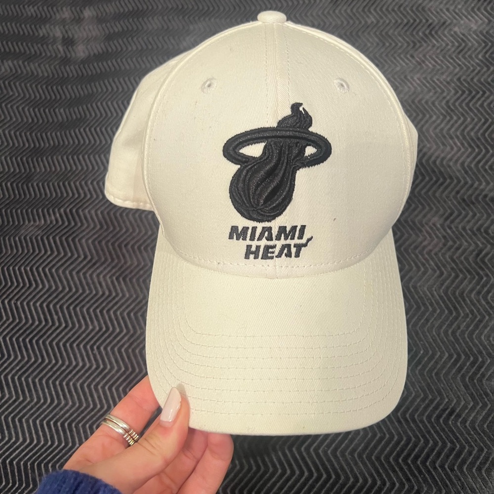 Miami Heat White Cap